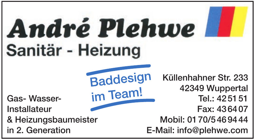 André Plehwe Sanitär – Heizung