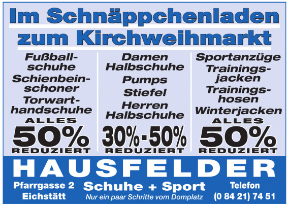 Hausfelder Schuhe + Sport Hausfelder Schuhe + Sport