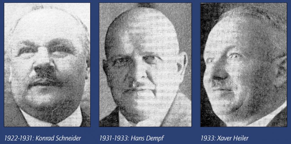 Nicht abgebildet: Isidor Immler – 1887-1890 Nicht abgebildet: Isidor Immler – 1887-1890