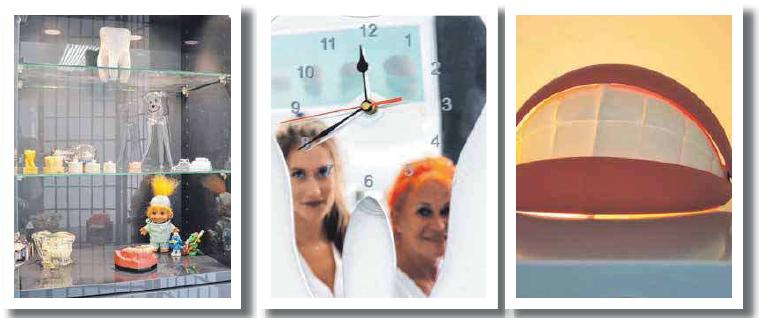 Hier lässt man sich gerne auf den Zahn fühlen. Auf dem Foto oben von links: Edona Likaj, Pia Chantal Pfeifer, Dr. Elisabeth Weidlich-Pfeifer, Marijke Schmid, Christiane Hinderer. FOTOS: ROSA LANER