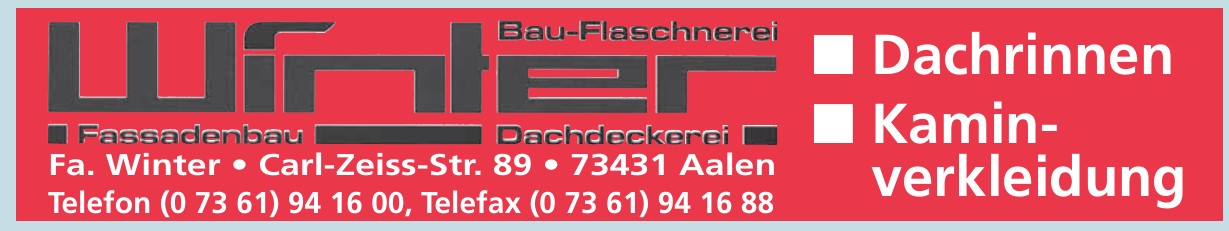 Fa. Winter Bau-Flaschnerei Fa. Winter Bau-Flaschnerei