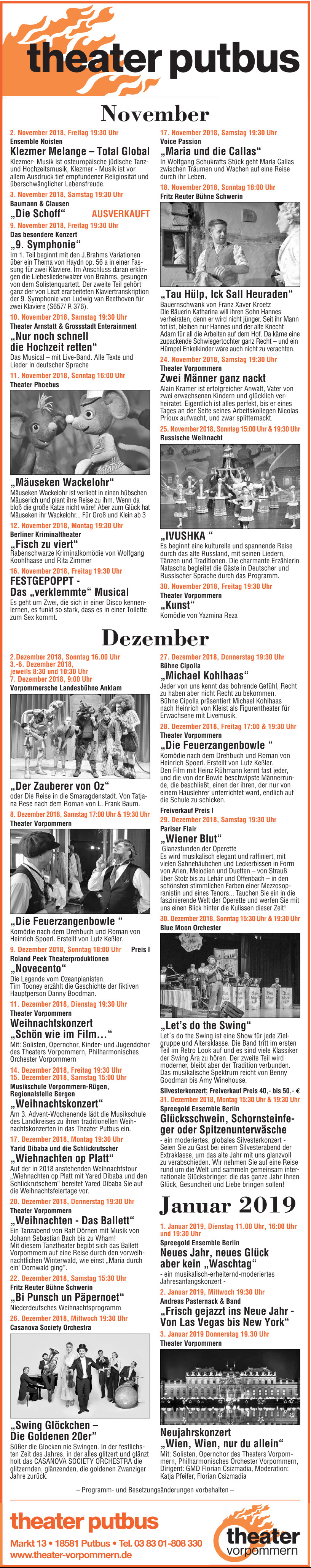 Theater Vorpommern GmbH Theater Vorpommern GmbH