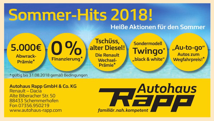 Autohaus Rapp GmbH & Co. KG Autohaus Rapp GmbH & Co. KG