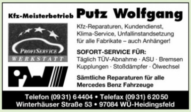 Kfz-Meisterbetrieb Putz Wolfgang