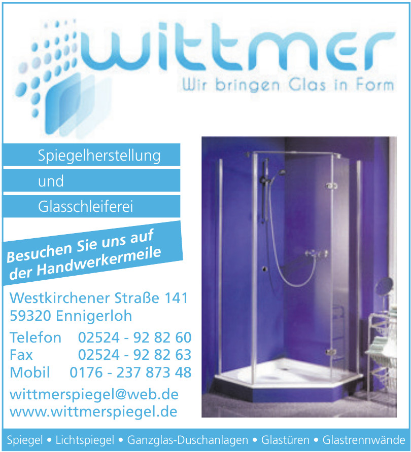 Wittmer Spiegel & Glas Wittmer Spiegel & Glas