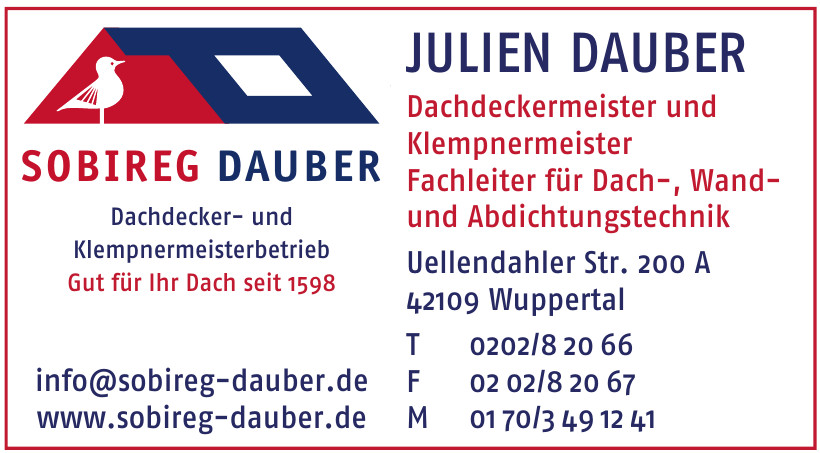 Sobireg Dauber - Dachdecker- und Klempnermeisterbetrieb