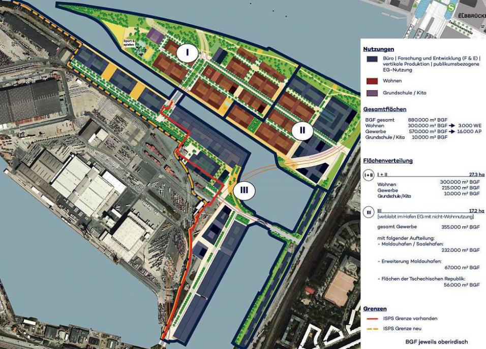 Die Stadt spricht vom gemeinsamen Transformationsraum Billebogen, HafenCity und Grasbrook, Foto: HafenCity Hamburg GmbH