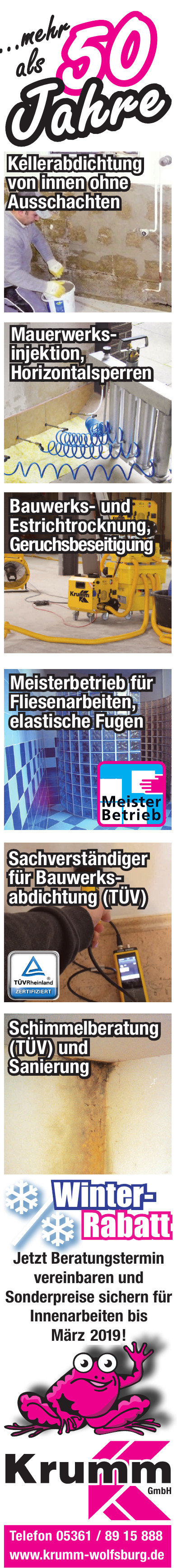 Krumm GmbH - Abdichtungen & Sanierungen Krumm GmbH - Abdichtungen & Sanierungen