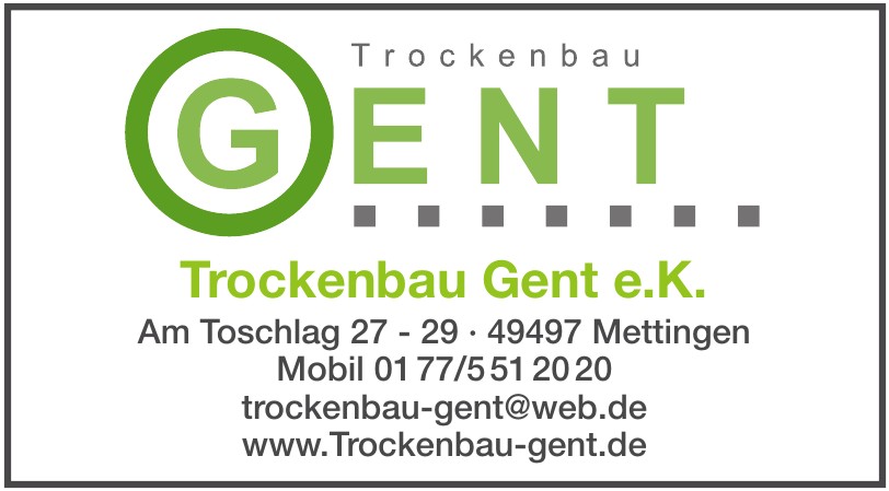 Trockenbau Gent e.K. Trockenbau Gent e.K.