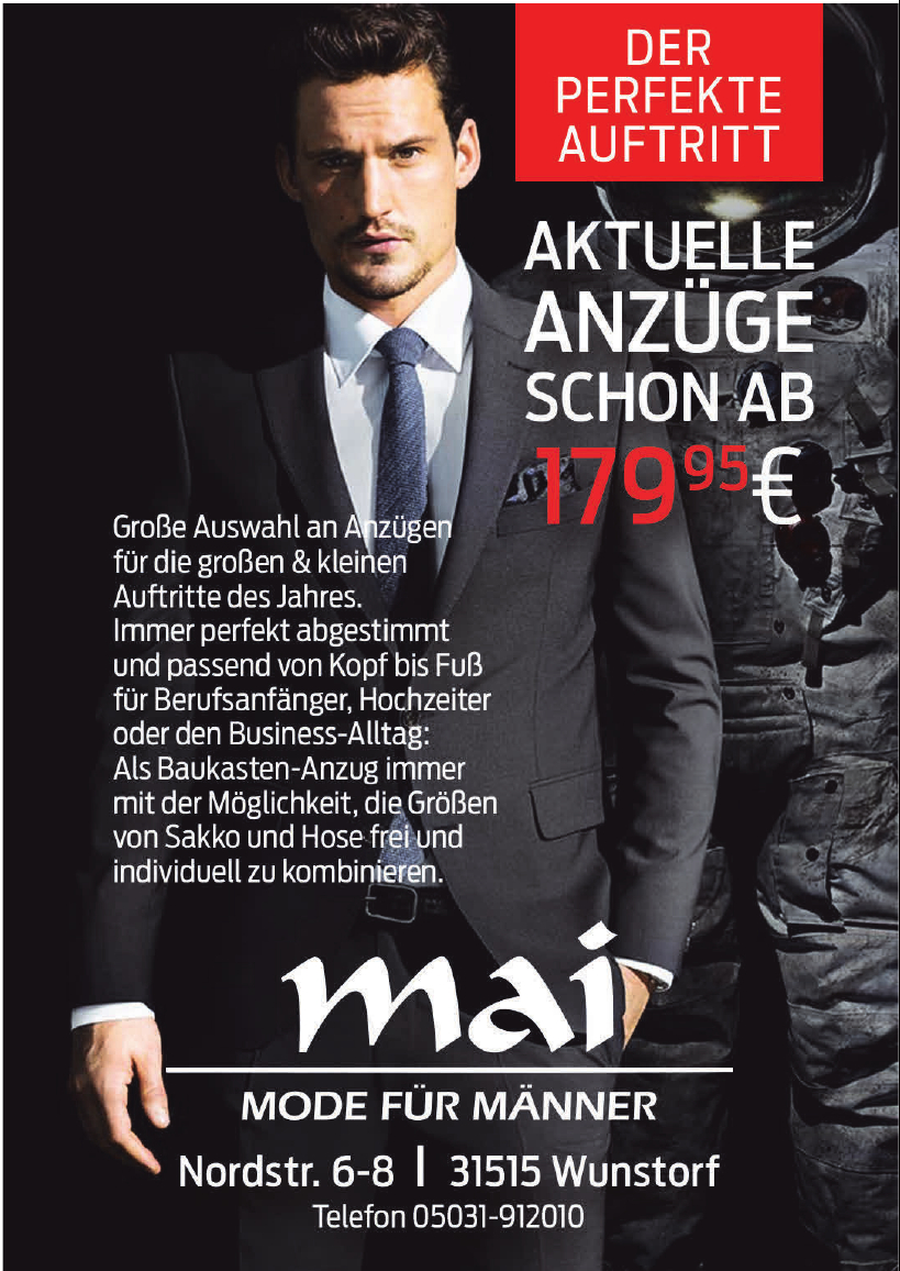 Mai - Mode für Männer Mai - Mode für Männer