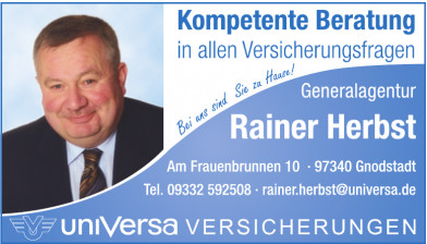 uniVersa Versicherungen, Rainer Herbst