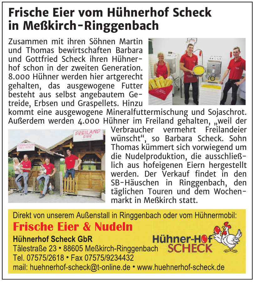 Hühnerhof Scheck