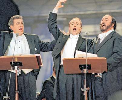 Placido Domingo, José Carreras und Luciano Pavarotti 1996 PA/DPA Placido Domingo, José Carreras und Luciano Pavarotti 1996 PA/DPA