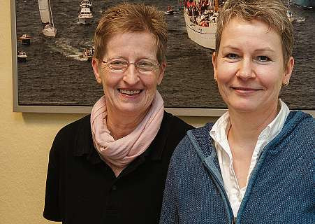 Petra Remmers und Beate Rebbe von der Altenhilfe zu Hause e.V. FOTO: VMN Petra Remmers und Beate Rebbe von der Altenhilfe zu Hause e.V. FOTO: VMN