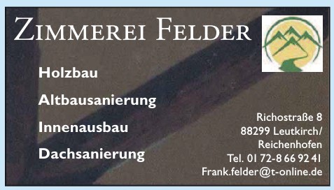 Zimmerei Felder Zimmerei Felder