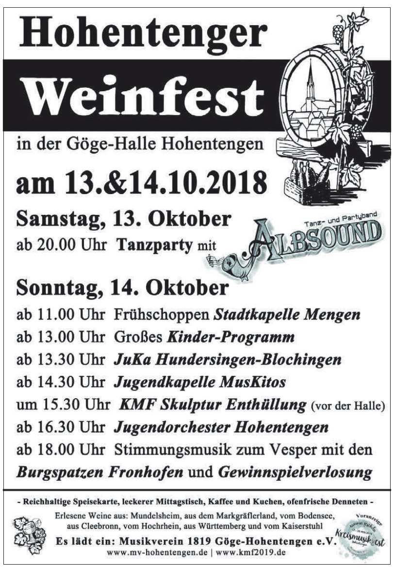 Hohentenger Weinfest