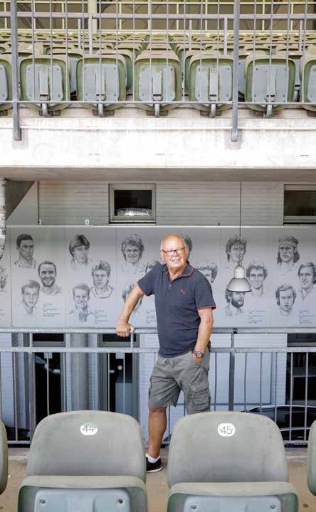 Tennisfan und Künstler: Thilo Leppin (73) zeichnet seit 1991 die Porträts für den DTB Foto: Hernandez