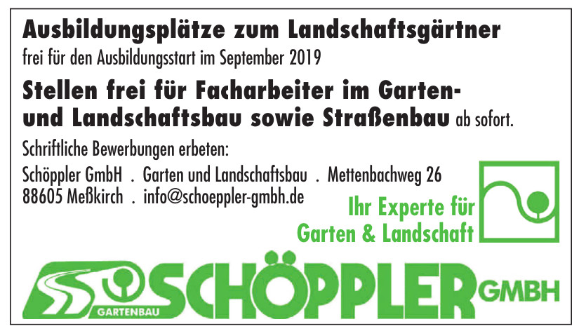 Schöppler GmbH Garten- und Landschaftsbau – Straßenbau