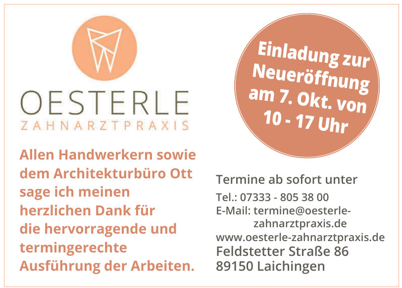 Oesterle Zahnarztpraxis