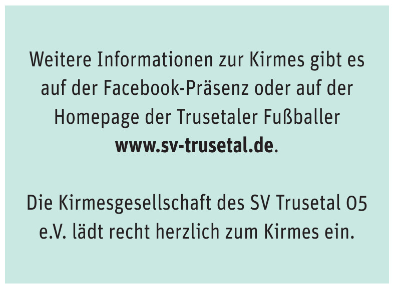 Kirmesgesellschaft des SV Trusetal 05 e.V.
