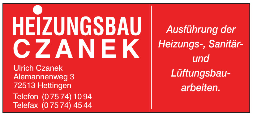 Heizungsbau Czanek