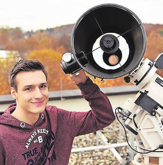 Tobias Gerbracht hat neben der Schule an verschiedenen Erfindungen gearbeitet und mehrere Preise damit gewonnen. Archiv-Foto: Stefan Fries Tobias Gerbracht hat neben der Schule an verschiedenen Erfindungen gearbeitet und mehrere Preise damit gewonnen. Archiv-Foto: Stefan Fries
