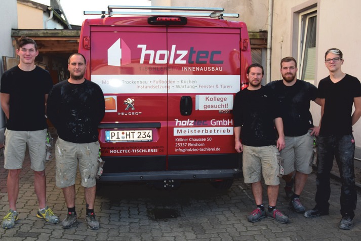 Das Team der Tischlerei Holztec GmbH in Elmshorn erfüllt auch individuelle Kundenwünsche Foto: Kuno Klein