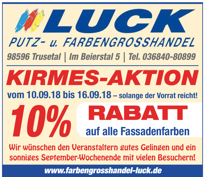 Luck Putz- und Farbengrosshandel