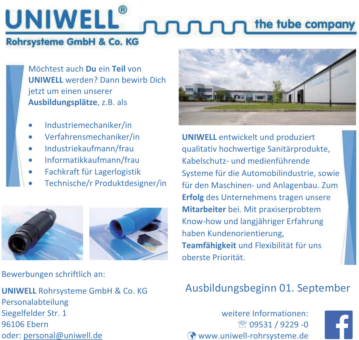Uniwell Rohrsysteme GmbH & Co. KG Uniwell Rohrsysteme GmbH & Co. KG