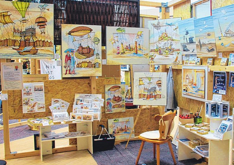 Die Kreativen der Künstlergemeinschaft Ostholstein stellen im LUV Center ihre Werke aus. FOTOS: LUV CENTER Die Kreativen der Künstlergemeinschaft Ostholstein stellen im LUV Center ihre Werke aus. FOTOS: LUV CENTER
