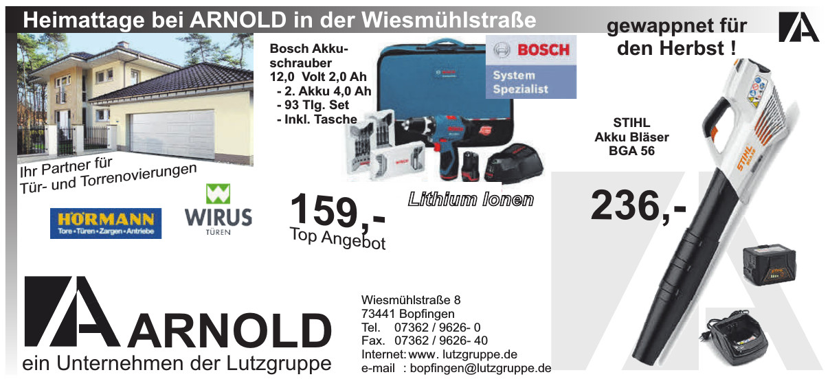 Arnold ein Unternehmen der Luztgruppe
