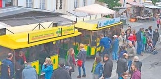 Der Rodach-Express fährt wieder kostenlos die Aktionspunkte an. Der Rodach-Express fährt wieder kostenlos die Aktionspunkte an.
