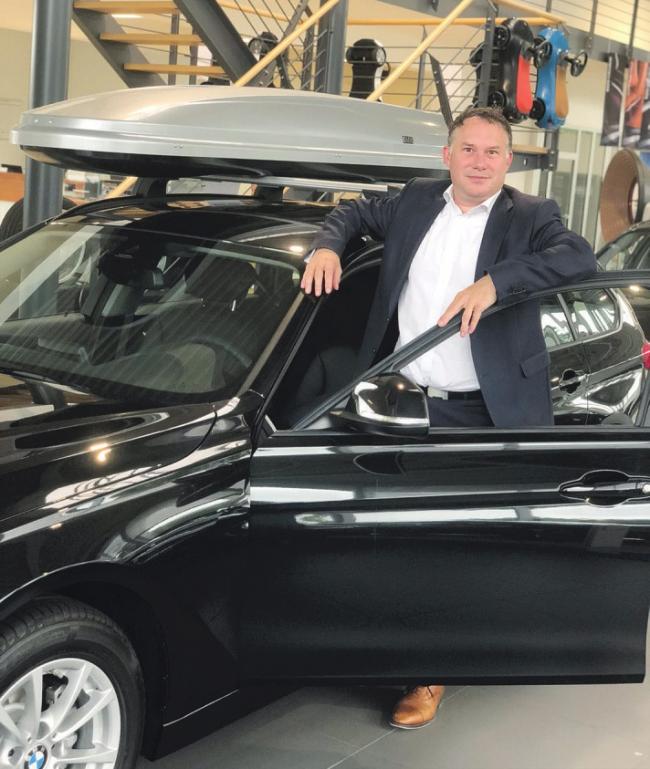 Stadac-Geschäftsführer Philip Leuchtenberger empfiehlt Gewerbekunden in diesen Wochen den BMW 3er Touring Foto: pr