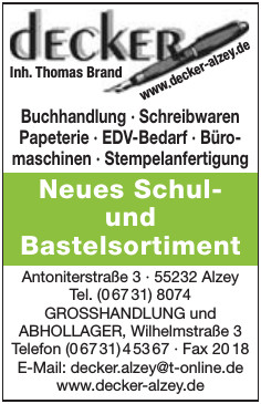 Decker Alzey Decker Alzey