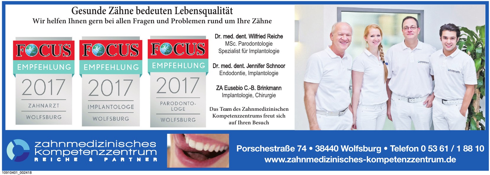 Zahnmedizinisches Kompetenzzentrum Reiche & Partner Zahnmedizinisches Kompetenzzentrum Reiche & Partner