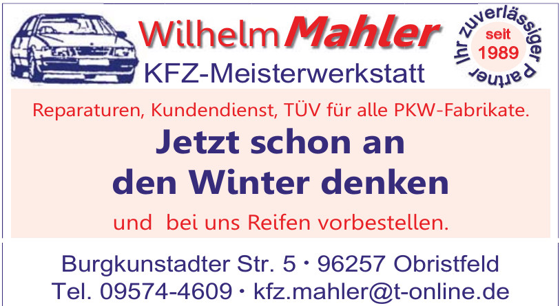 Wilhelm Mahler Kfz-Meisterwerkstatt Wilhelm Mahler Kfz-Meisterwerkstatt