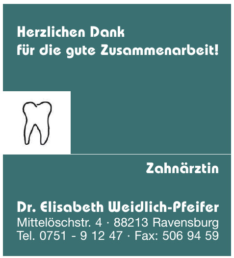 Dr. Elisabeth Weidlich-Pfeifer