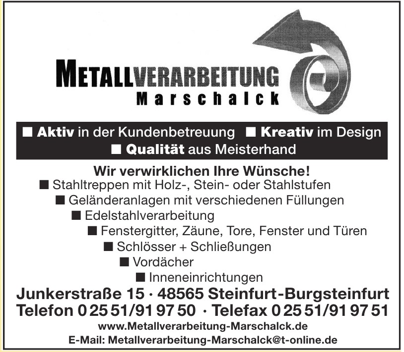 Metallverarbeitung Marschalck