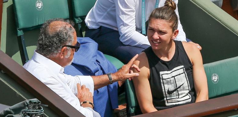 French Open Siegerin Simona Halep mit ihrem „Mentor“ Ion Tiriac. Einen besseren „Ratgeber“ gibt es nicht. (Foto: Jürgen Hasenkopf)