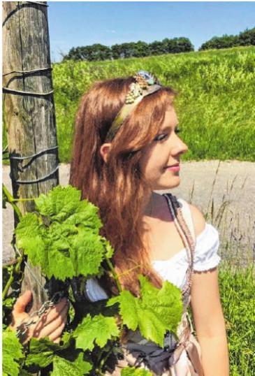 Iphofens Weinprinzessin Valentina I. wird das Winzerfest offiziell eröffnen. FOTO: DOHNAL