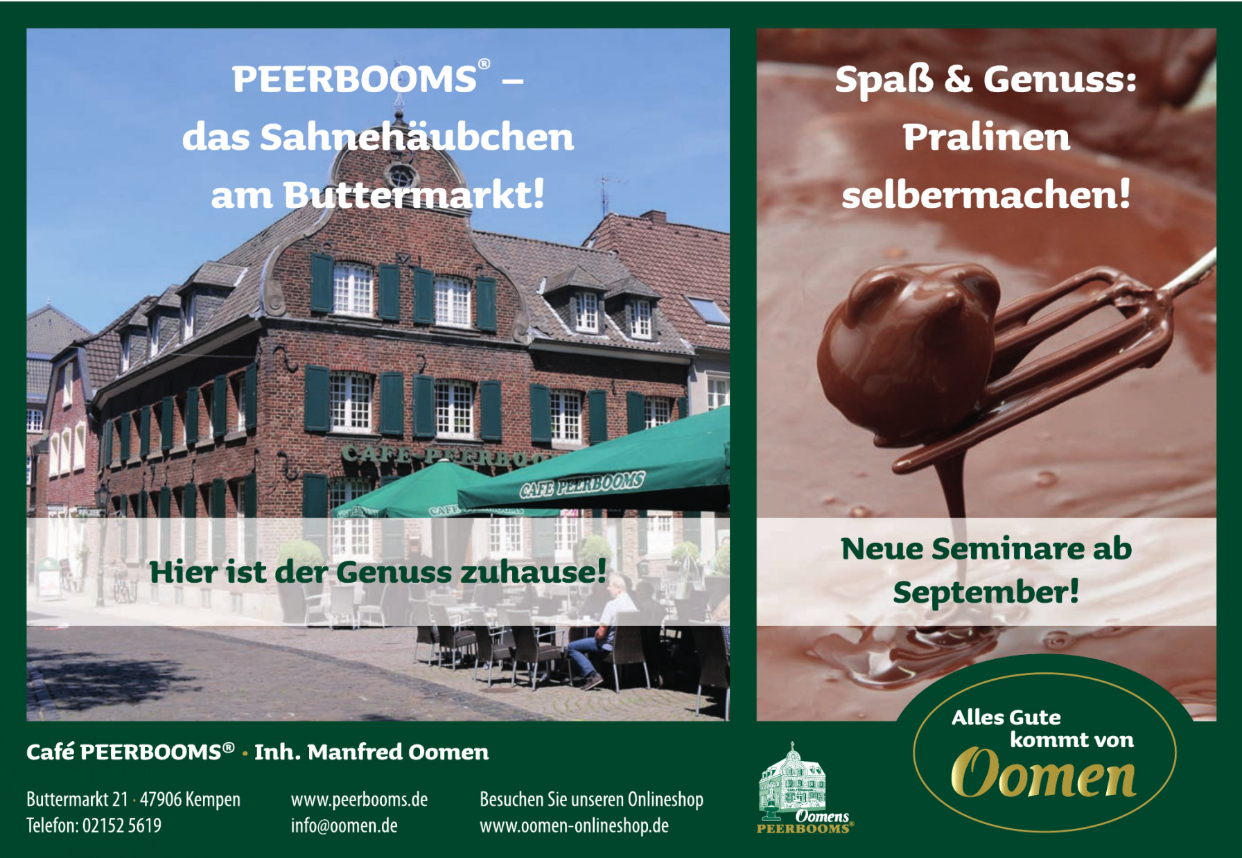 Oomen Café Peerbooms