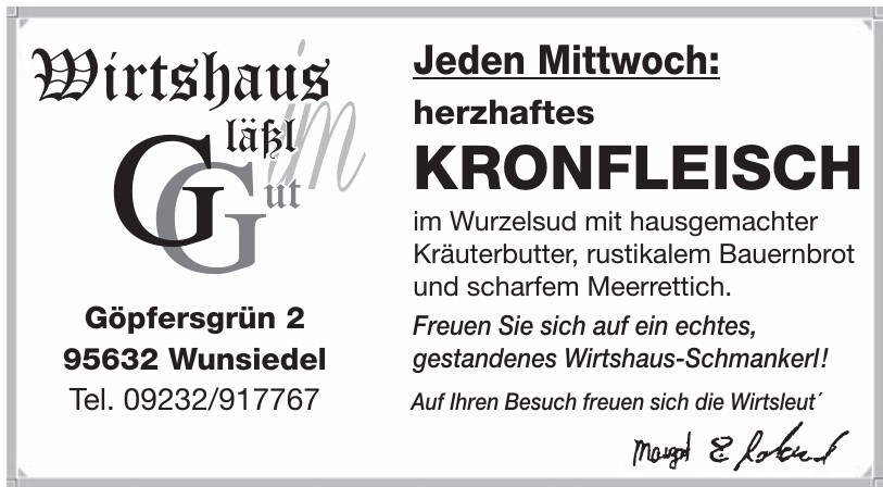 Wirsthaus Gläßl Gut Wirsthaus Gläßl Gut