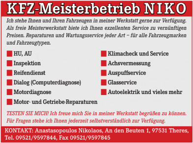 KFZ-Meisterbetrieb NIKO