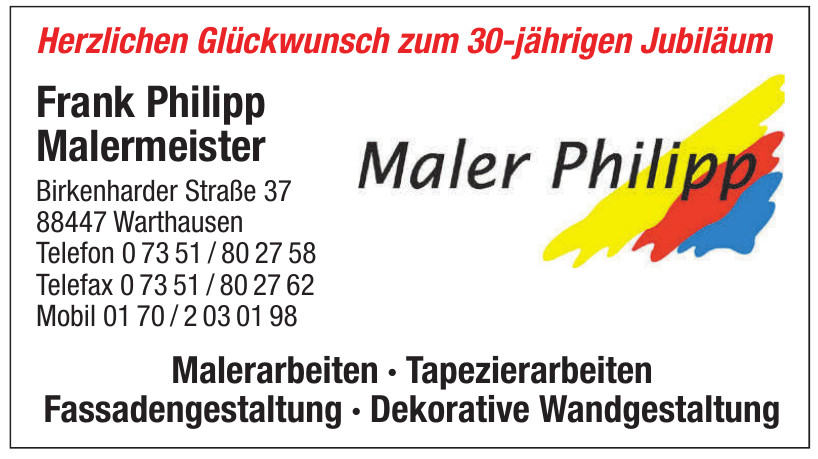 Frank Philipp Malermeister