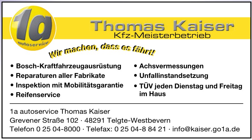 1a autoservice Thomas Kaiser