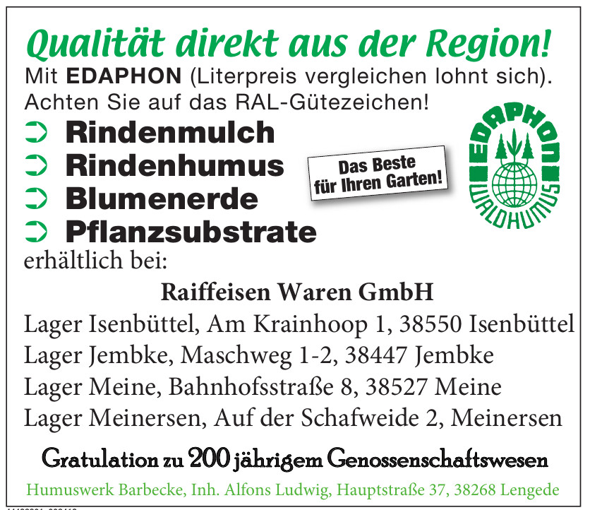Raiffeisen Waren GmbH Raiffeisen Waren GmbH