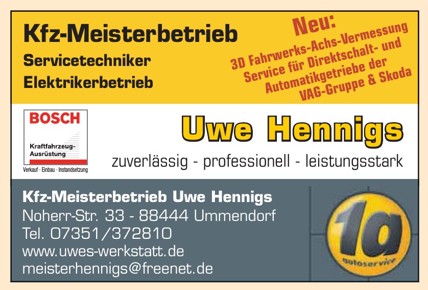 1a autoservice Uwe Hennigs