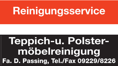 Fa. D. Passing, Teppich- u. Polstermöbelreinigung