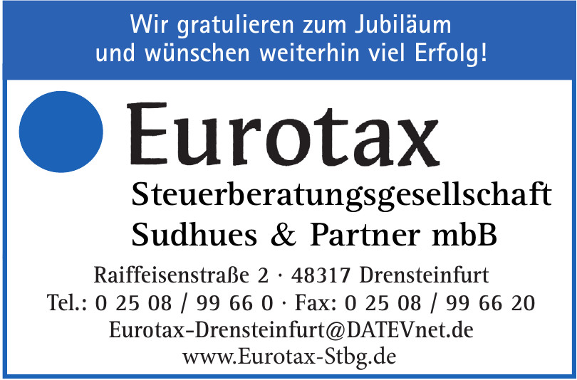 Eurotax Steuerberater Drensteinfurt Eurotax Steuerberater Drensteinfurt