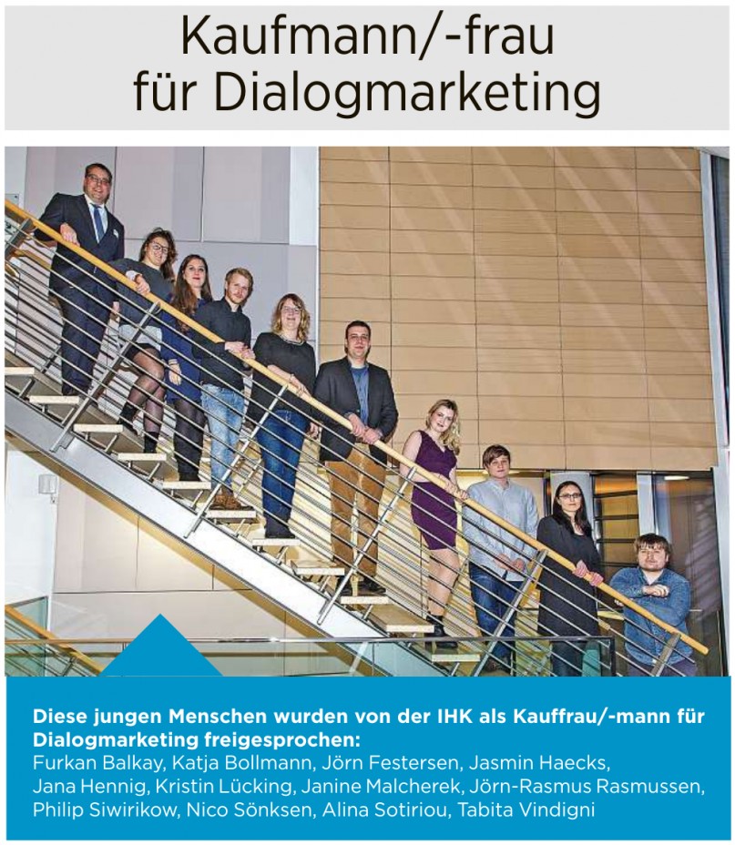 Kaufmann/-frau für Dialogmarketing Kaufmann/-frau für Dialogmarketing